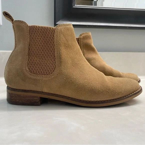 Tan Suede Chelsea Ankle Boots | TOMS 6.5 - Picture 2 of 11
